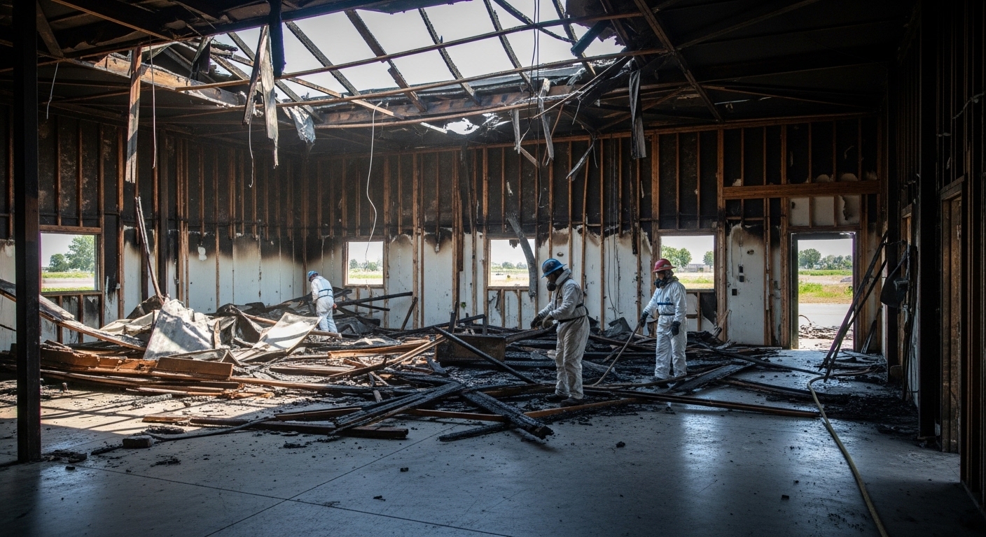 fire damaged material removal